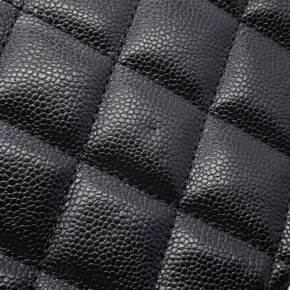 CHANEL Mini Matelasse ChainShoulder Bag BlackAS3467 Caviar Leather
