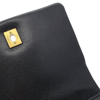 CHANEL Mini Matelasse ChainShoulder Bag BlackAS3467 Caviar Leather
