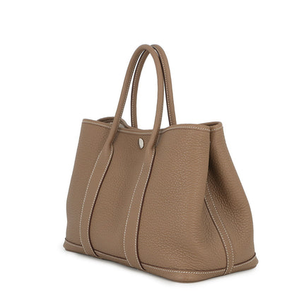 HERMES Garden Party Etoupe Negonda Leather Size TPM