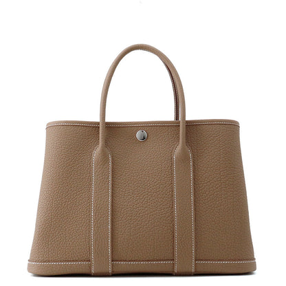 HERMES Garden Party Etoupe Negonda Leather Size TPM