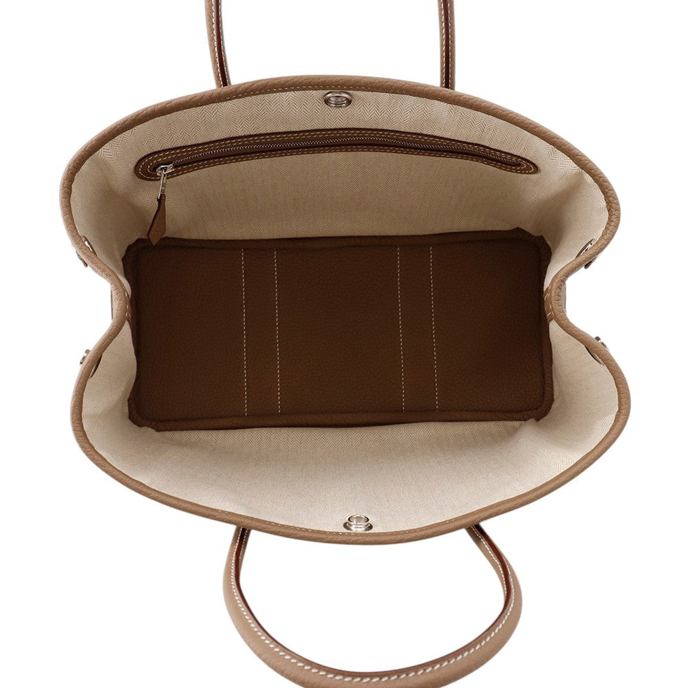 HERMES Garden Party Etoupe Negonda Leather Size TPM
