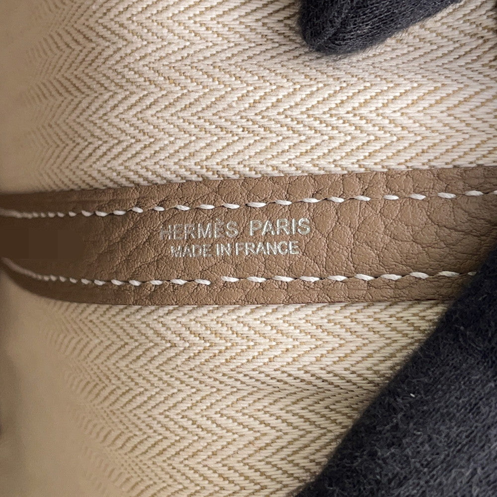 HERMES Garden Party Etoupe Negonda Leather Size TPM