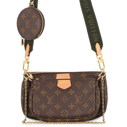 LOUIS VUITTON Multi Pochette Accessoires Khaki/BrownM44813 Monogram