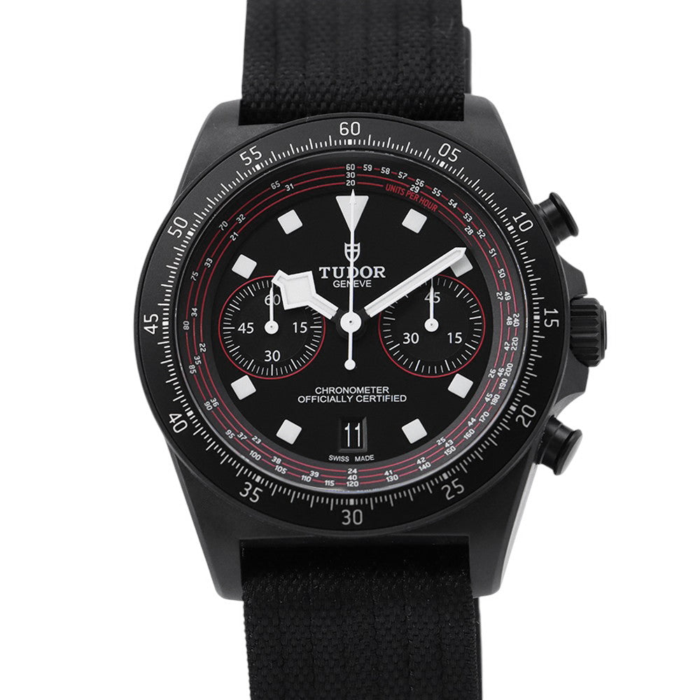 TUDOR Pelagos FXD Chrono W43mm BlackCarbon Fabric Black DialM25827KN-0001