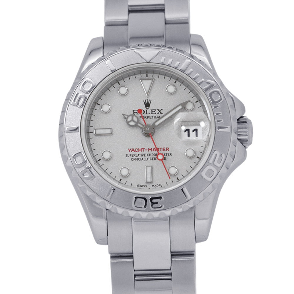 ROLEX Yacht-Master W29mm Stainless Steel PT950 Silver Dial169622