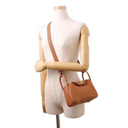 HERMES Lindy Gold Taurillon Clemence Size Mini