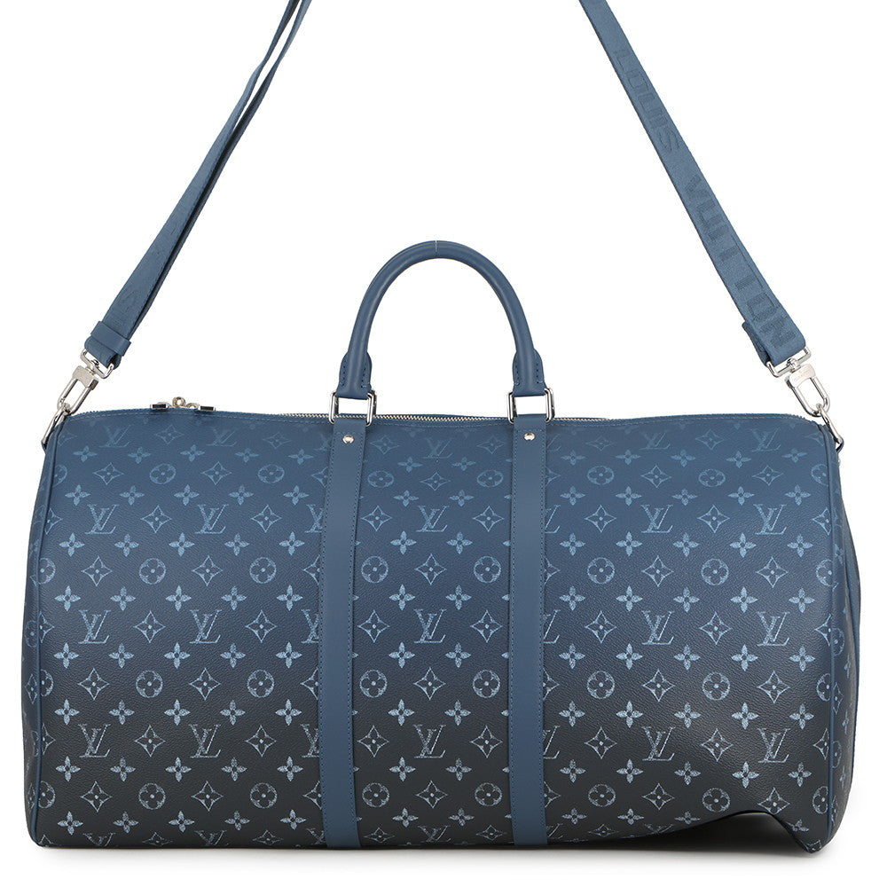 LOUIS VUITTON Keepall Bandouliere BlueM11558 Monogram/Gradient Size 55