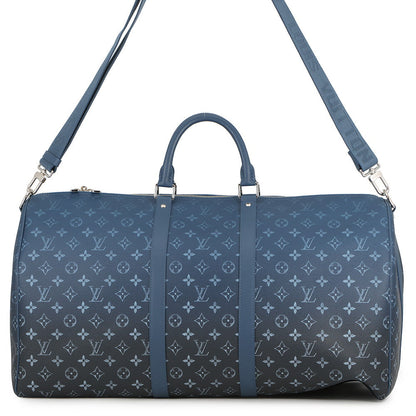 LOUIS VUITTON Keepall Bandouliere BlueM11558 Monogram/Gradient Size 55