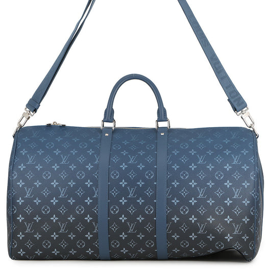 LOUIS VUITTON Keepall Bandouliere BlueM11558 Monogram/Gradient Size 55