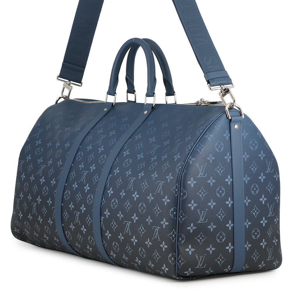 LOUIS VUITTON Keepall Bandouliere BlueM11558 Monogram/Gradient Size 55