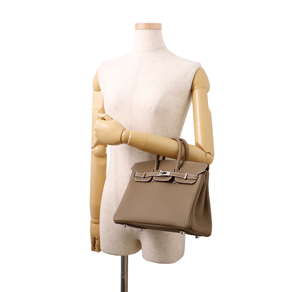 HERMES Birkin Etoupe Togo Leather Size 25
