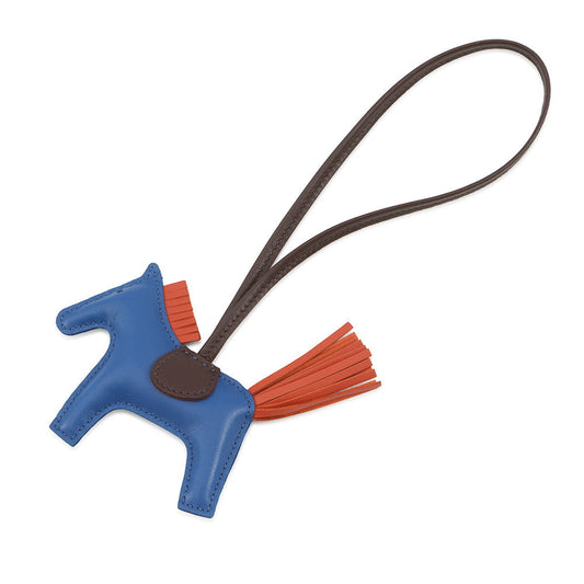 HERMES Rodeo Blue France/Carnelian/RougeSellier Lambskin Size PM