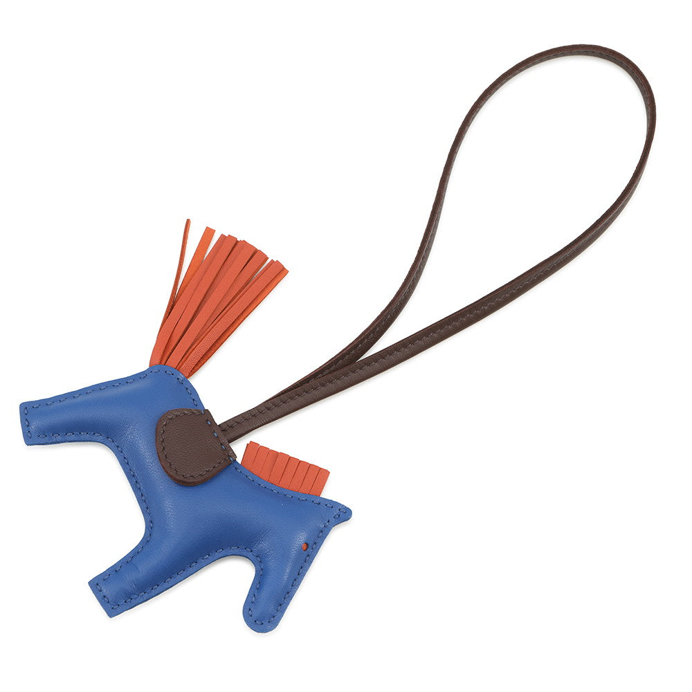 HERMES Rodeo Blue France/Carnelian/RougeSellier Lambskin Size PM