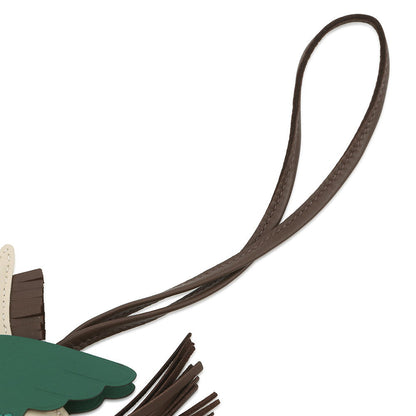 HERMES Rodeo Pegasus Craie/Chocolate/Vert Moyen Lambskin Size PM