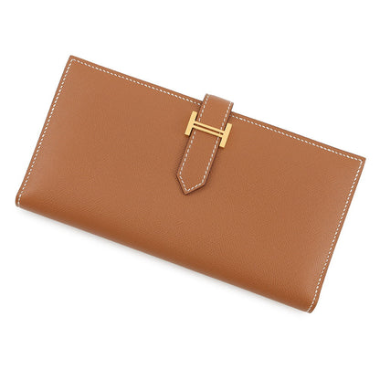 HERMES Beansufla Gold Veau Madame