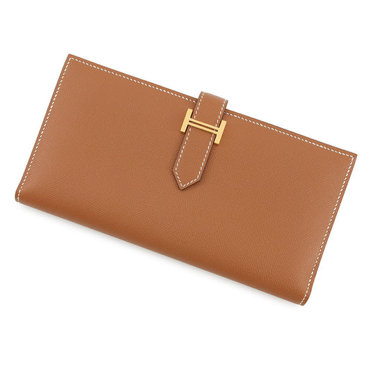 HERMES Beansufla Gold Veau Madame