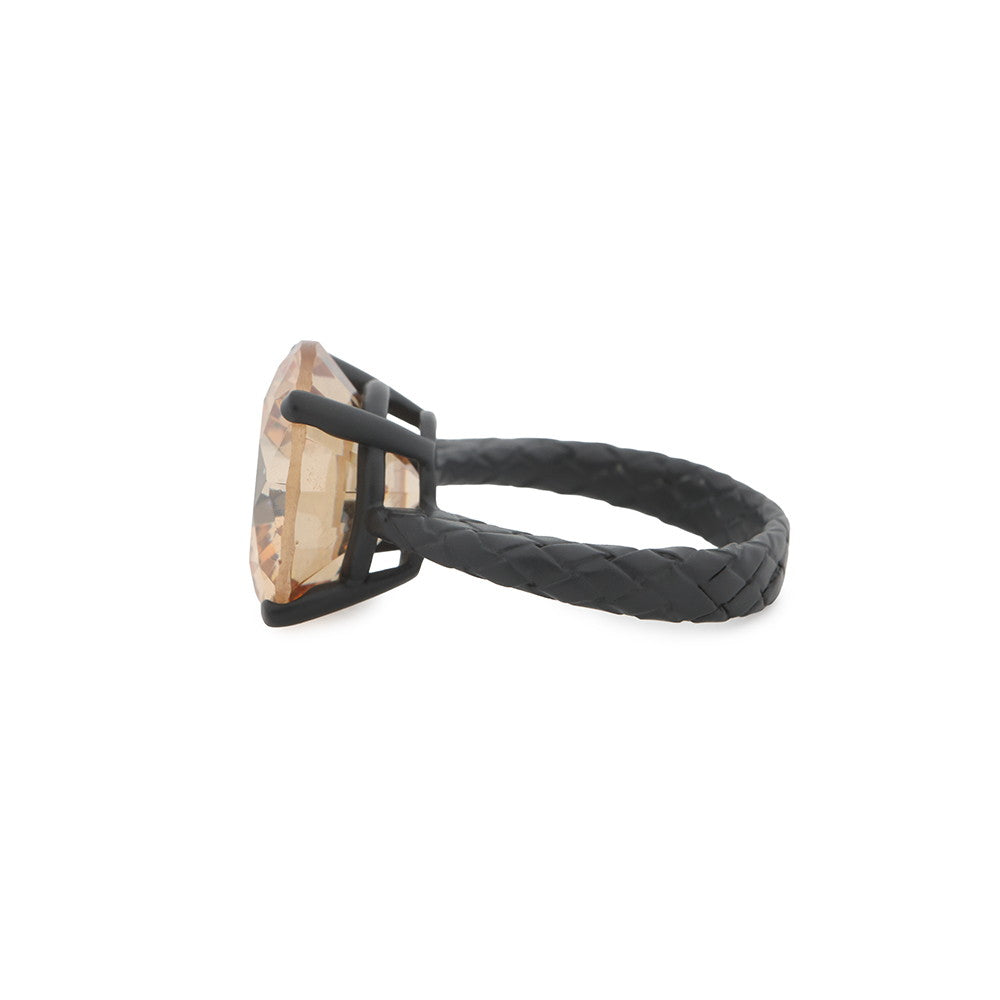 Bottega Veneta Round Cut Ring Size 13 SV925 Color Stone