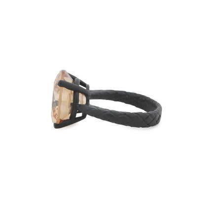 Bottega Veneta Round Cut Ring Size 13 SV925 Color Stone