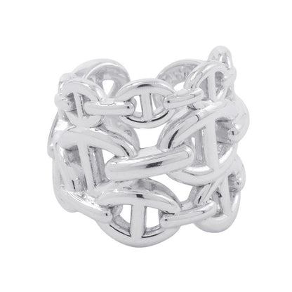 HERMES Chaine d'Ancre Anchene Ring Size GM/47/#7 SV925