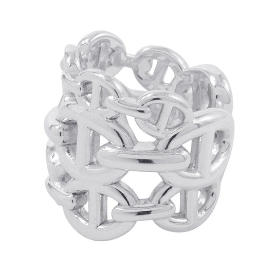 HERMES Chaine d'Ancre Anchene Ring Size GM/47/#7 SV925