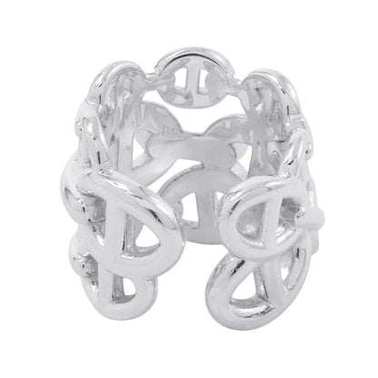 HERMES Chaine d'Ancre Anchene Ring Size GM/47/#7 SV925
