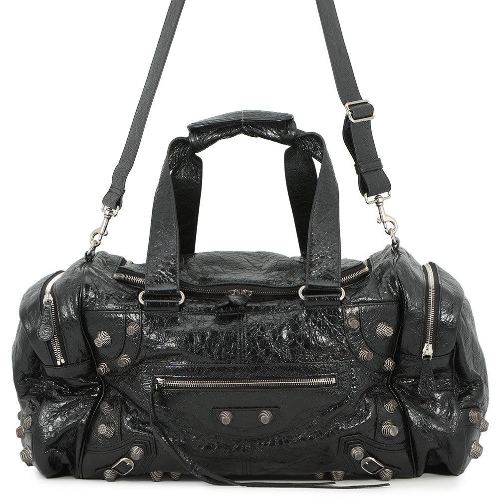 BALENCIAGA Lucagol Duffle Bag Black792465 Leather