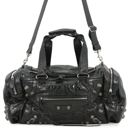 BALENCIAGA Lucagol Duffle Bag Black792465 Leather