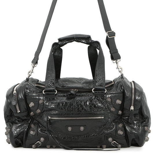 BALENCIAGA Lucagol Duffle Bag Black792465 Leather