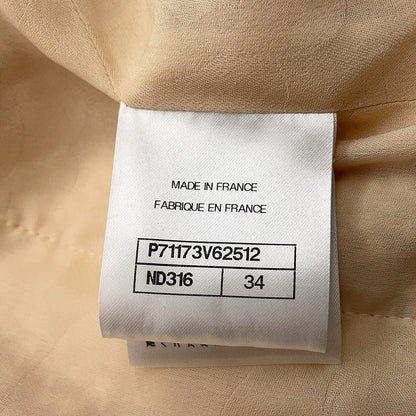 CHANEL CC LogoButton TweedJacket Size 34 Pink/BlackP71173 Wool76% Acryl22% Polyester1% Polyamide1%