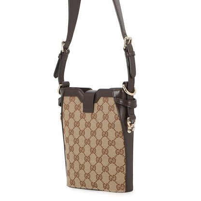 GUCCI Mini bucket Beige/Brown782919 GG Canvas Leather