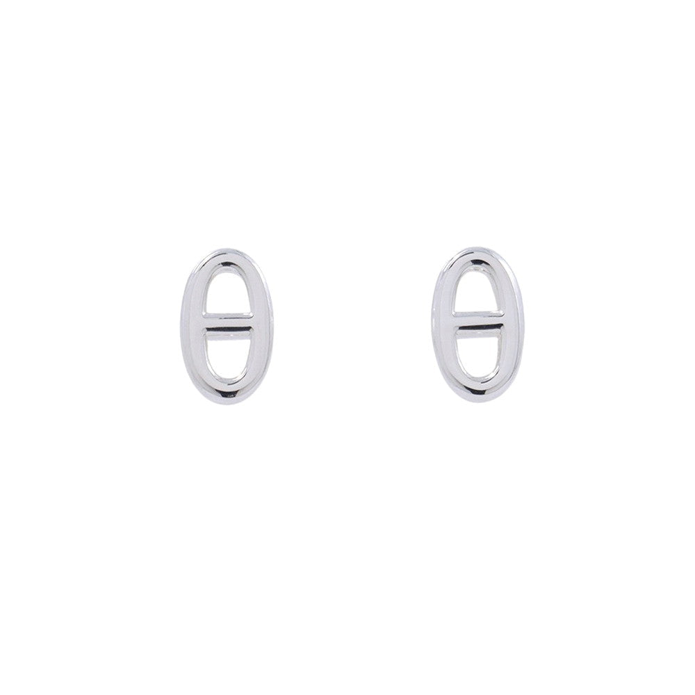 HERMES Farandole Chaine d'Ancre motif Earrings Size TPM SV925