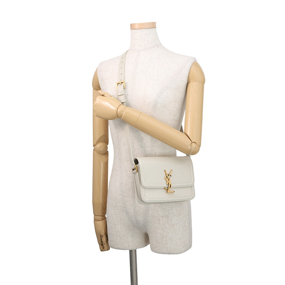 SAINT LAURENT PARIS Solferino Shoulder Bag Ivory634306 Leather Size Small