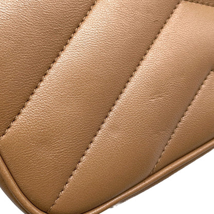 SAINT LAURENT PARIS Loulou Toy Chain Shoulder Bag Natural Tan821749 Lambskin Size Mini