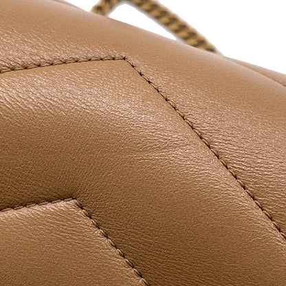 SAINT LAURENT PARIS Loulou Toy Chain Shoulder Bag Natural Tan821749 Lambskin Size Mini