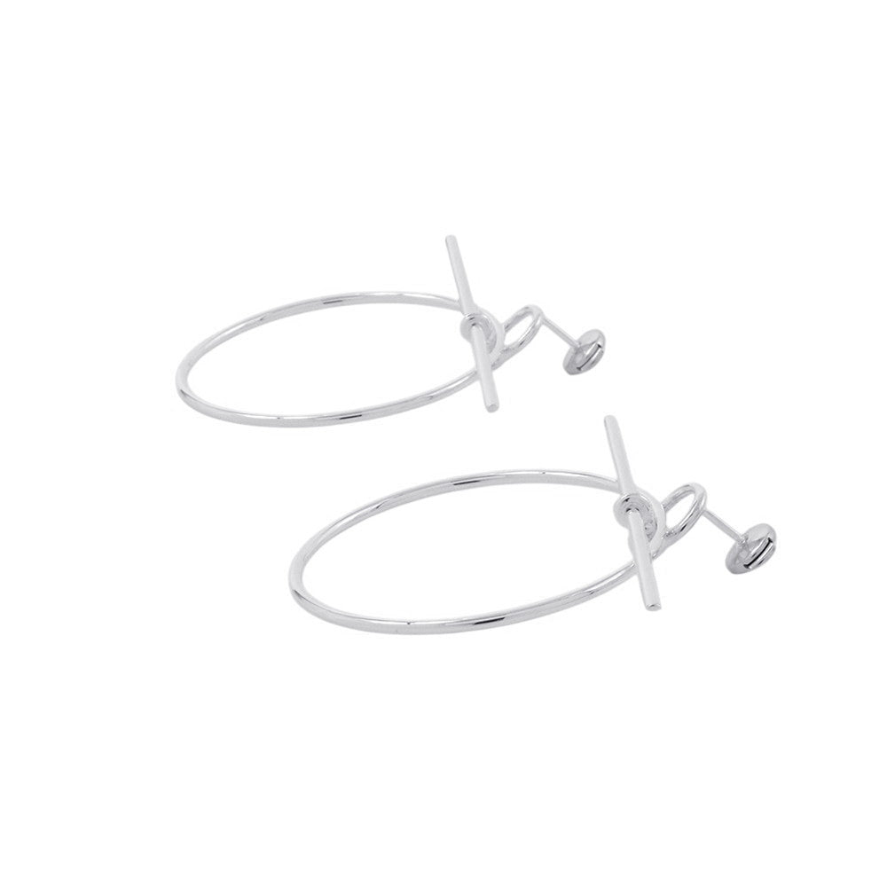 HERMES Loop Earrings Size MM SV925