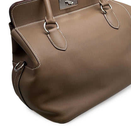 HERMES ToolBox Etoupe Swift Leather Size 26
