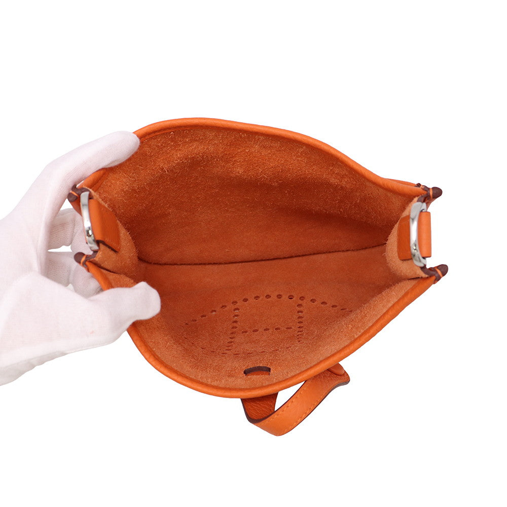 HERMES Evelyne3 Orange Taurillon Clemence Size 23