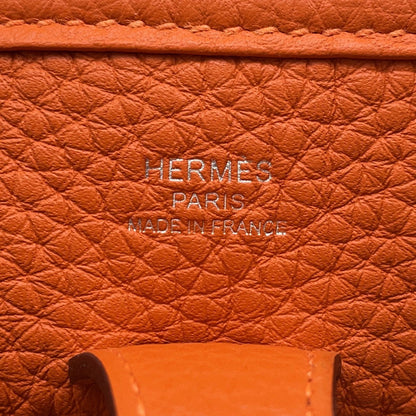 HERMES Evelyne3 Orange Taurillon Clemence Size 23