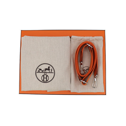 HERMES Evelyne3 Orange Taurillon Clemence Size 23
