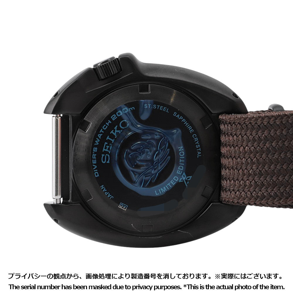 SEIKO Prospex The Black Series Limited Edition 1970 (Limited to 5500 units) W42.7mm Stainless Steel Fabric Black DialSPB257J1