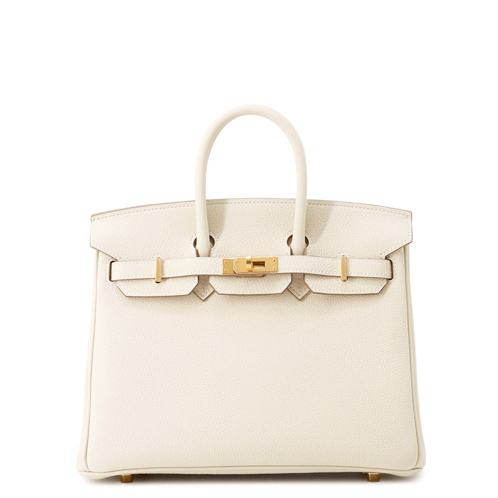 HERMES Birkin Craie Togo Leather Size 25