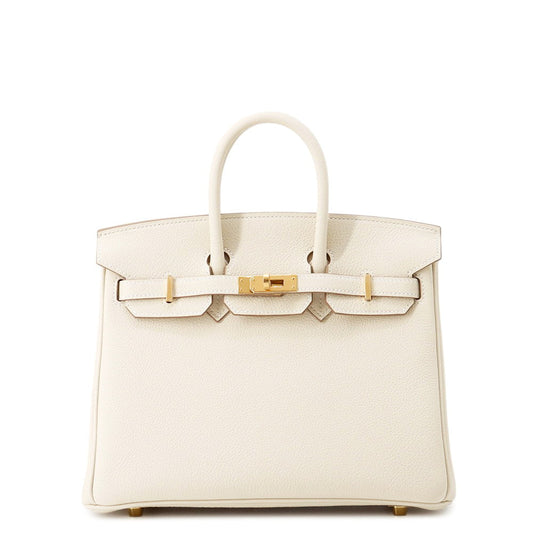HERMES Birkin Craie Togo Leather Size 25