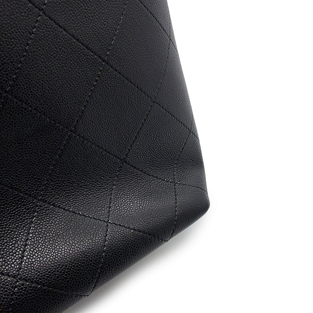 CHANEL Matelasse 2WayTote Bag BlackAS5777 Caviar Leather