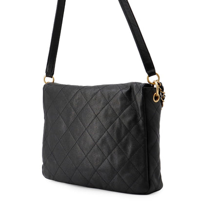 CHANEL Matelasse Hobo Bag BlackAS5384 Caviar Leather