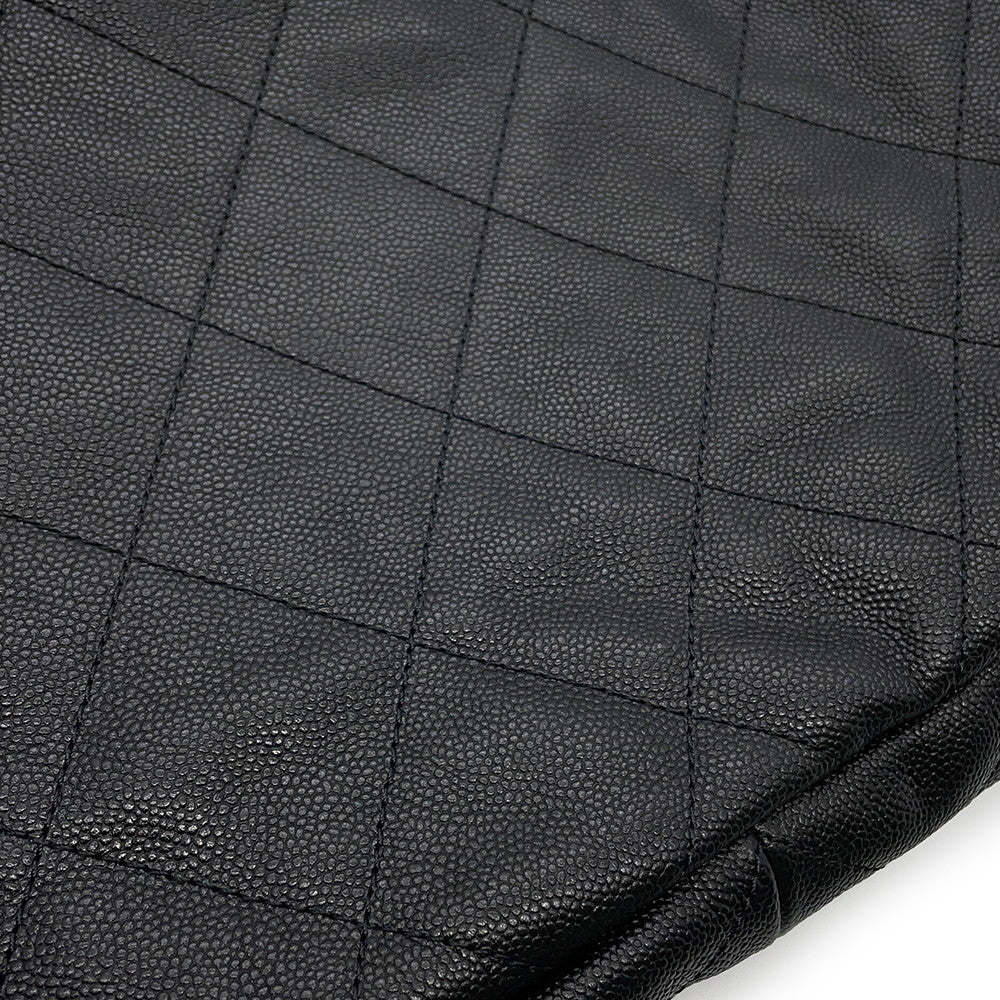 CHANEL Matelasse Hobo Bag BlackAS5384 Caviar Leather