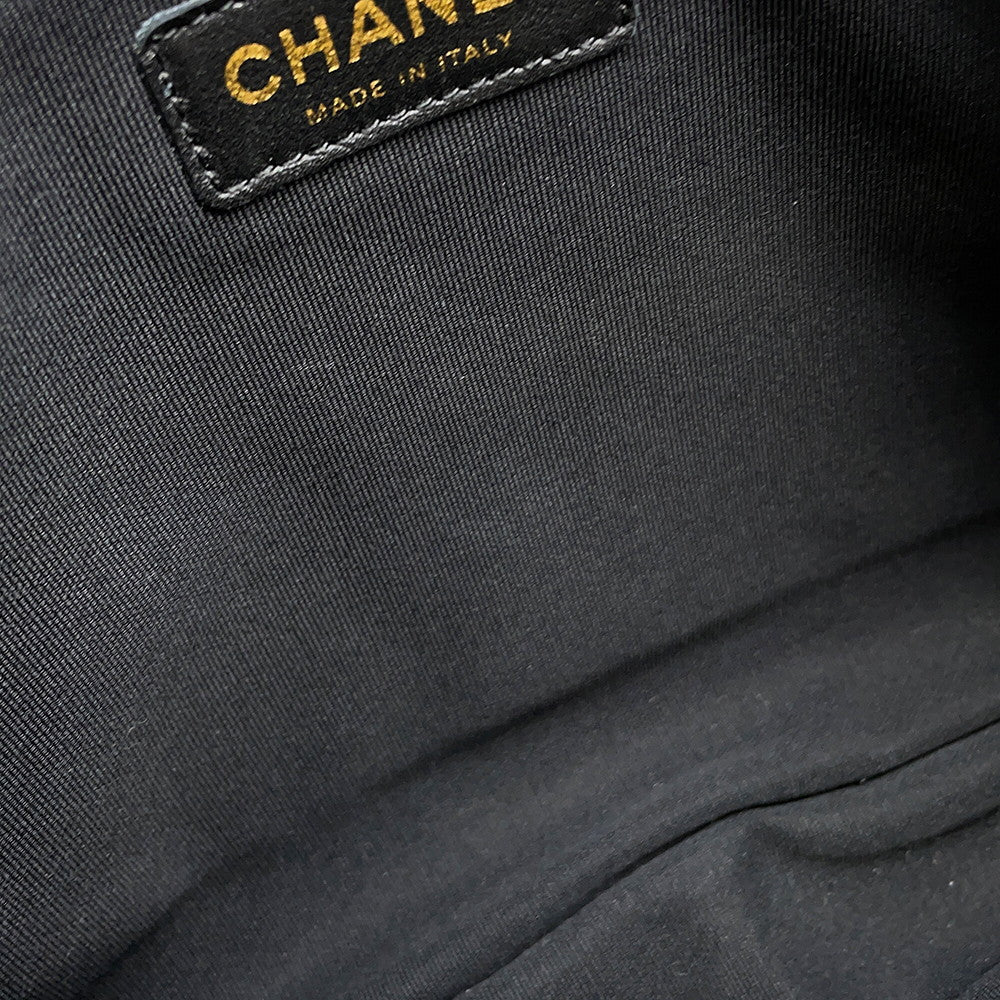 CHANEL Matelasse Hobo Bag BlackAS5384 Caviar Leather
