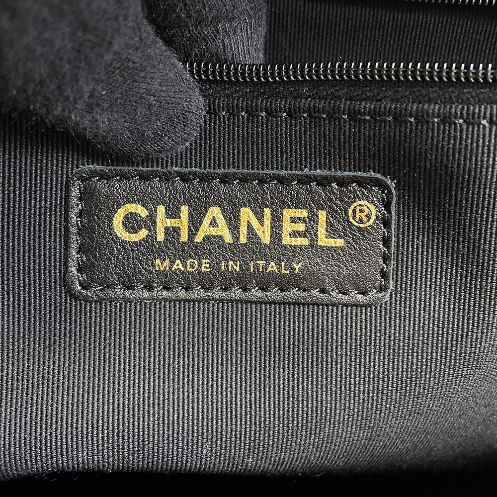 CHANEL Matelasse Hobo Bag BlackAS5384 Caviar Leather