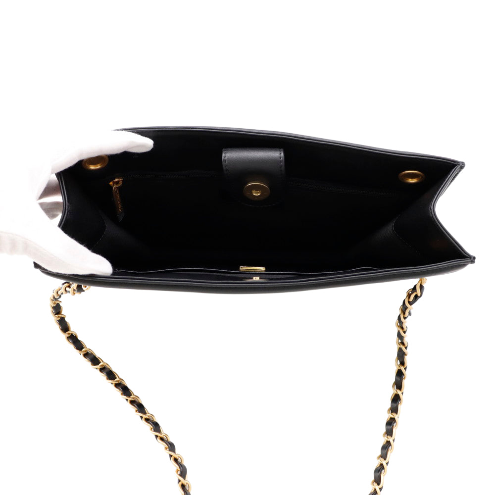 CHANEL Small Shopping Bag BlackAS5250 Lambskin