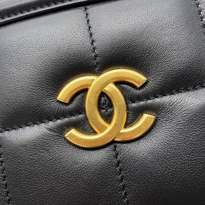 CHANEL Small Shopping Bag BlackAS5250 Lambskin