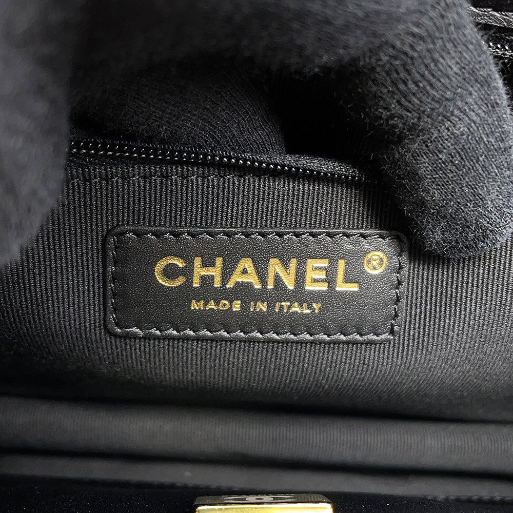 CHANEL Small Shopping Bag BlackAS5250 Lambskin